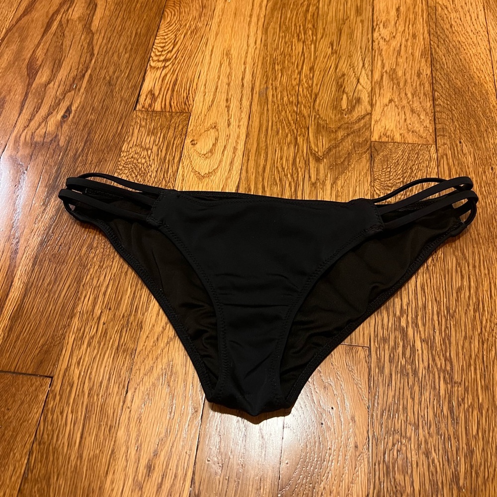 Victoria's Secret Black Double-Strap Bikini Bottoms